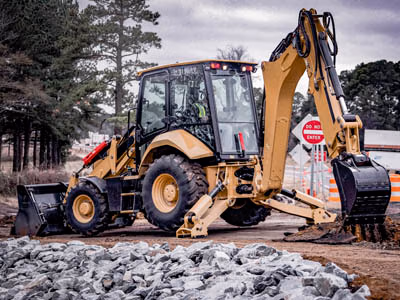 hi rail backhoe for rent