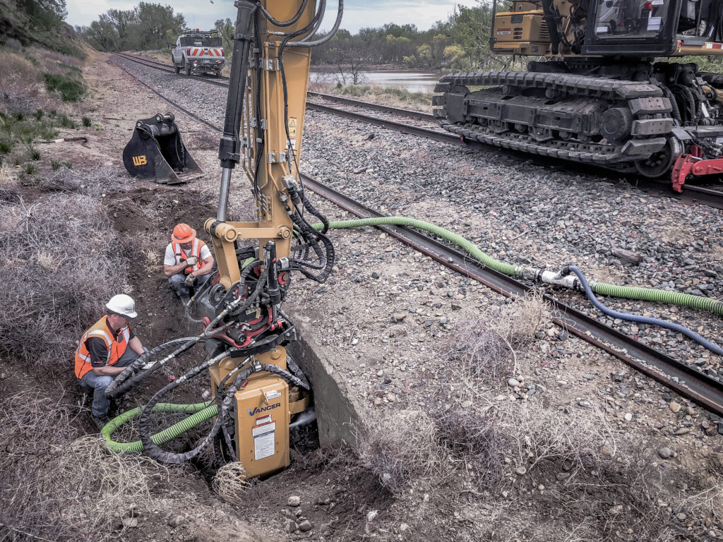 excavator culvert cleaner