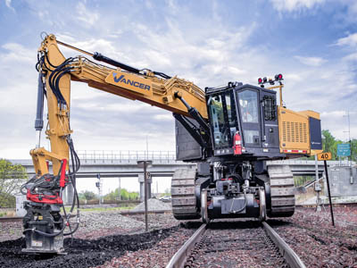 Hi Rail Excavator for rent