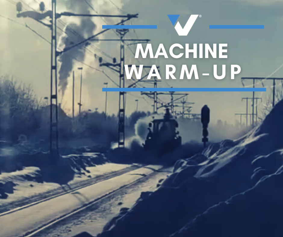 hi-rail machine warm up