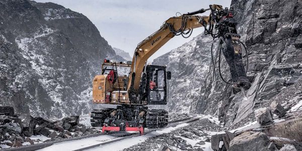 hi rail excavator